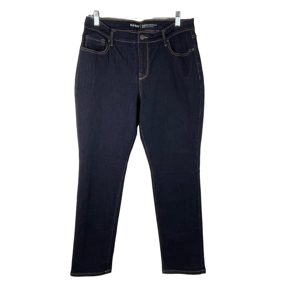 Old Navy Curvy Profile MId Rise Jeans Dark Wash Size 12S 12 Short